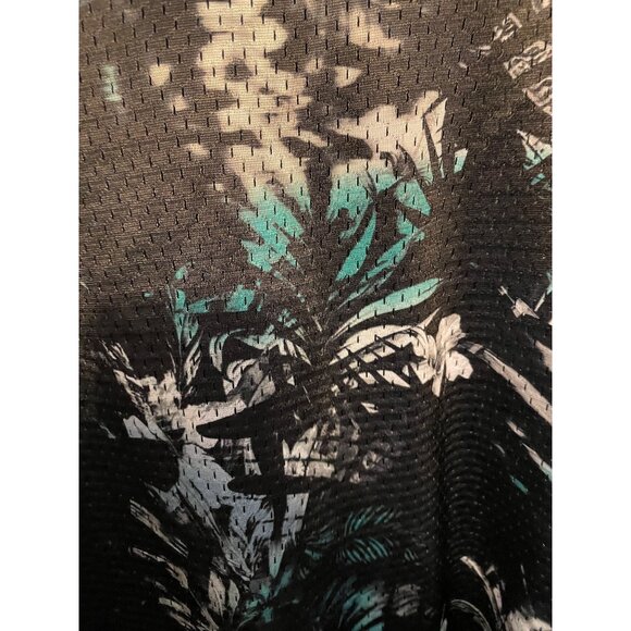 Champion‎ Reversible Mesh Bomber Jacket Black & Tropical Print Mens XL - Picture 6 of 8